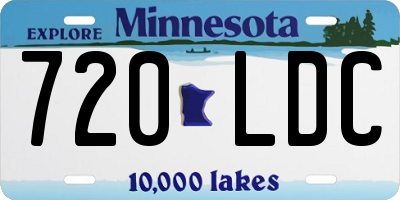 MN license plate 720LDC