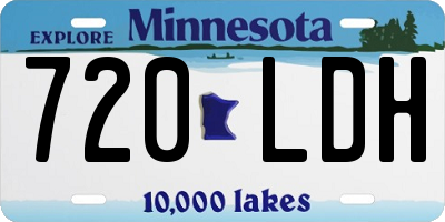 MN license plate 720LDH