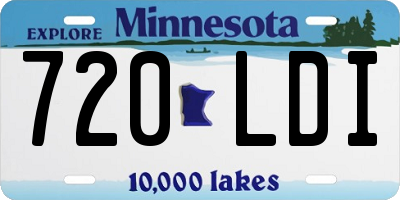 MN license plate 720LDI