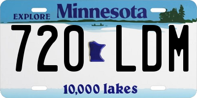 MN license plate 720LDM