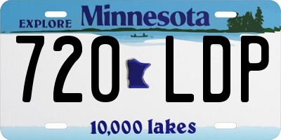 MN license plate 720LDP