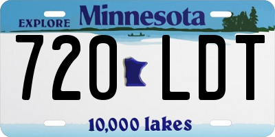 MN license plate 720LDT