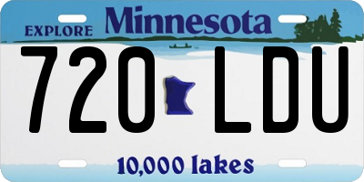 MN license plate 720LDU