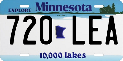 MN license plate 720LEA
