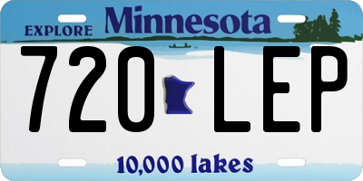 MN license plate 720LEP