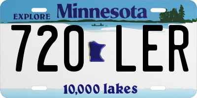 MN license plate 720LER