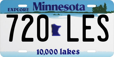 MN license plate 720LES