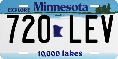 MN license plate 720LEV