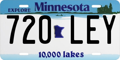MN license plate 720LEY