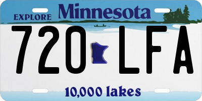 MN license plate 720LFA