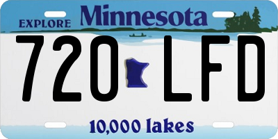 MN license plate 720LFD