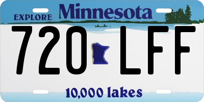 MN license plate 720LFF
