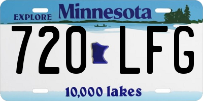 MN license plate 720LFG