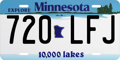 MN license plate 720LFJ