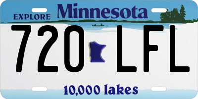 MN license plate 720LFL
