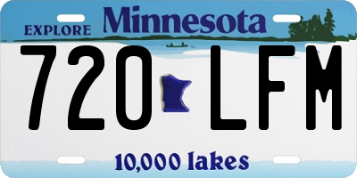 MN license plate 720LFM