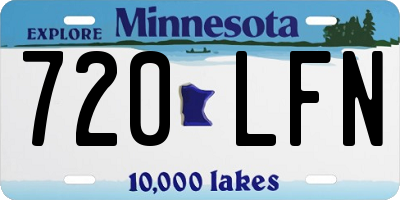 MN license plate 720LFN