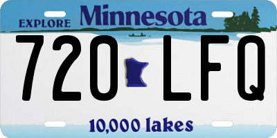 MN license plate 720LFQ