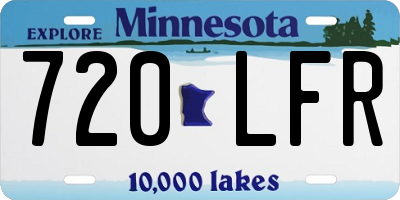 MN license plate 720LFR