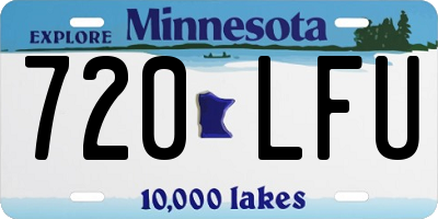 MN license plate 720LFU