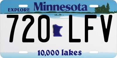 MN license plate 720LFV
