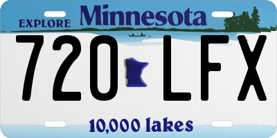 MN license plate 720LFX