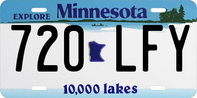 MN license plate 720LFY