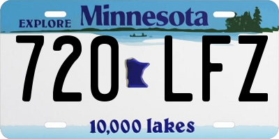MN license plate 720LFZ