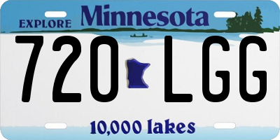 MN license plate 720LGG