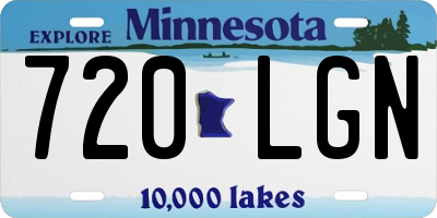 MN license plate 720LGN