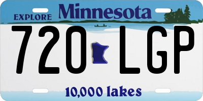 MN license plate 720LGP