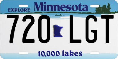 MN license plate 720LGT