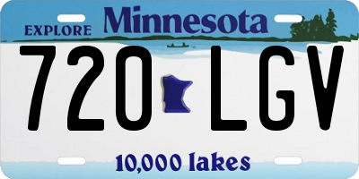 MN license plate 720LGV