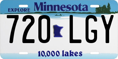 MN license plate 720LGY
