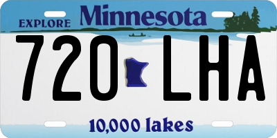 MN license plate 720LHA