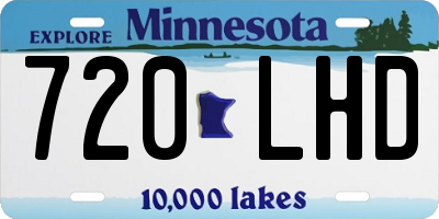 MN license plate 720LHD
