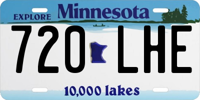 MN license plate 720LHE
