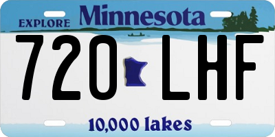 MN license plate 720LHF