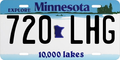 MN license plate 720LHG