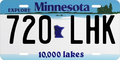MN license plate 720LHK