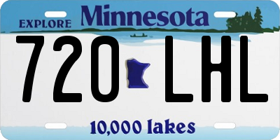 MN license plate 720LHL