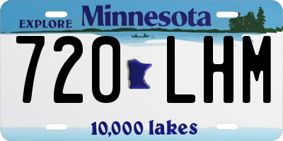 MN license plate 720LHM