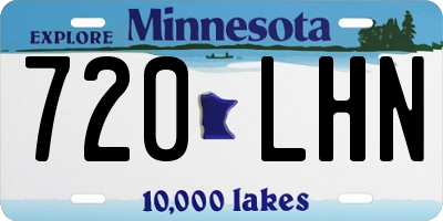 MN license plate 720LHN