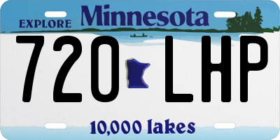 MN license plate 720LHP