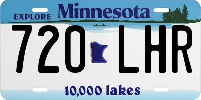 MN license plate 720LHR