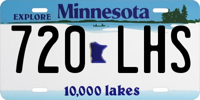 MN license plate 720LHS