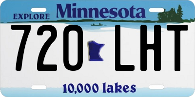 MN license plate 720LHT