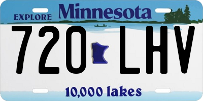 MN license plate 720LHV