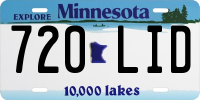 MN license plate 720LID