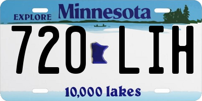 MN license plate 720LIH